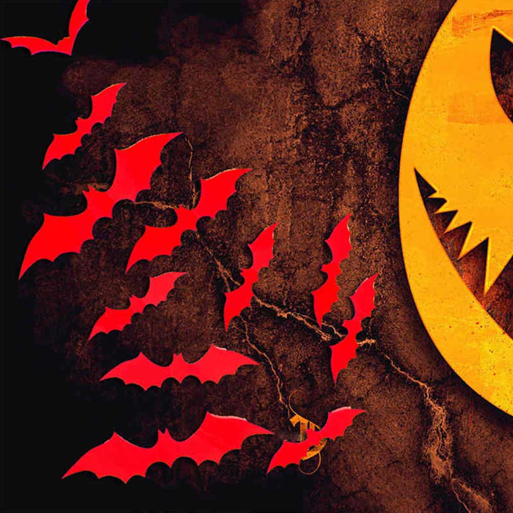 Attitude Holland 3d Bat Wall Decoration Sticker Red Attitude Holland
