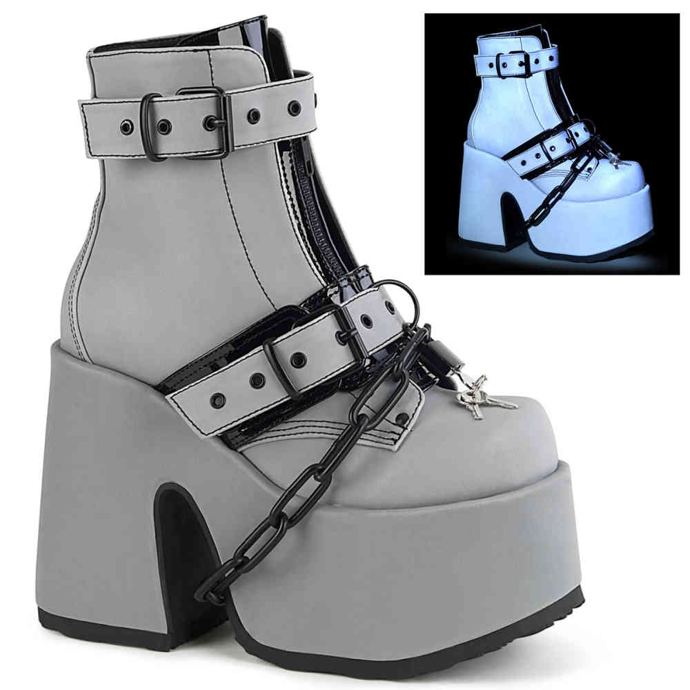 demonia red platform boots