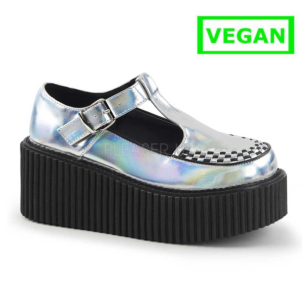 Creeper-214 met T-strap en gesp sluiting Creeper-214 met T-strap en gesp sluiting
