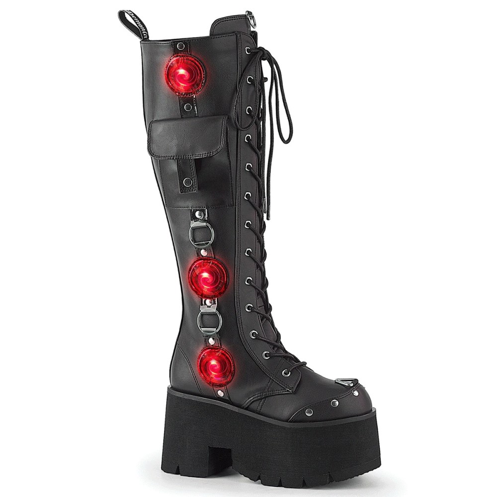 Demonia Red Chunky Boots Ashes Demonia Women's Platform Boots