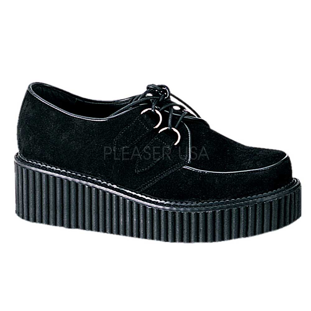 Creeper-101 zwart suede -emo creepers Creeper-101 zwart suede -emo creepers
