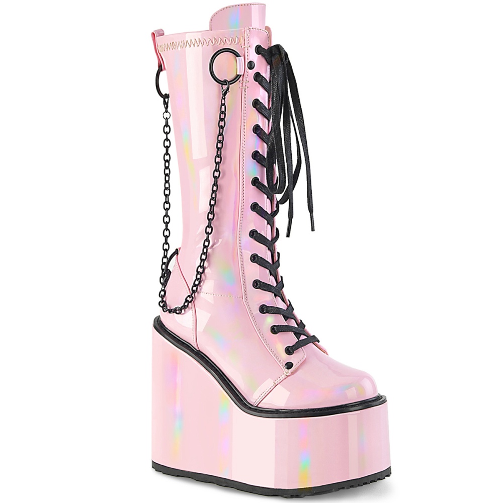 Demonia Demonia Platform Boots SWING150 Pink/Black | Attitude Europe