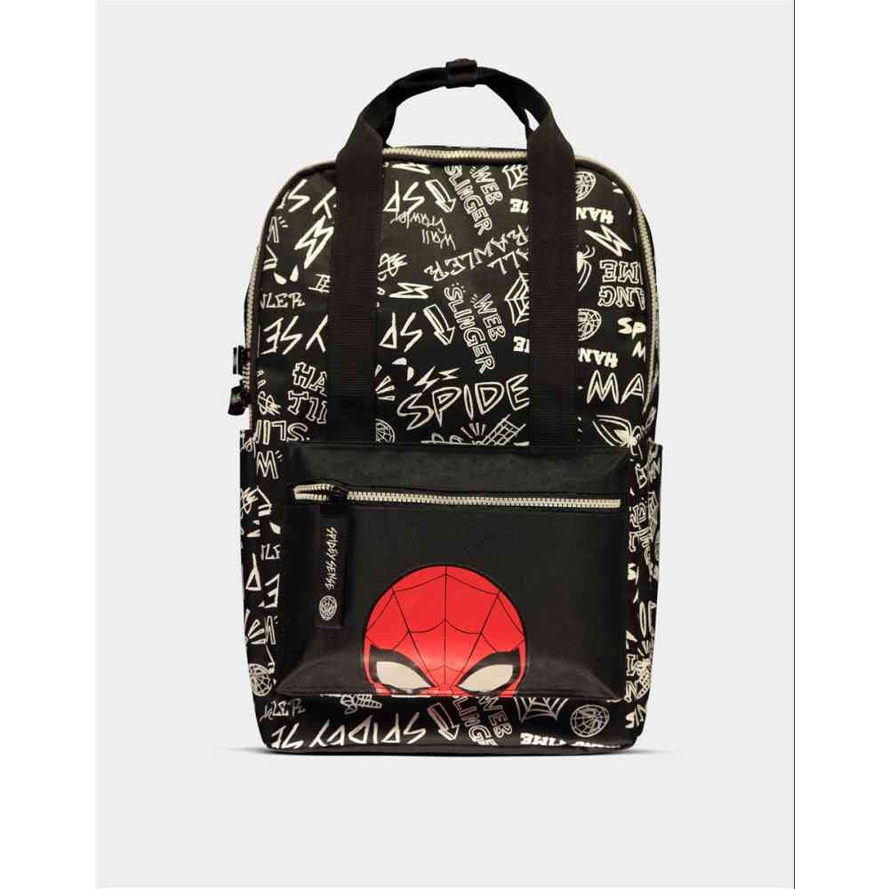 black spiderman backpack