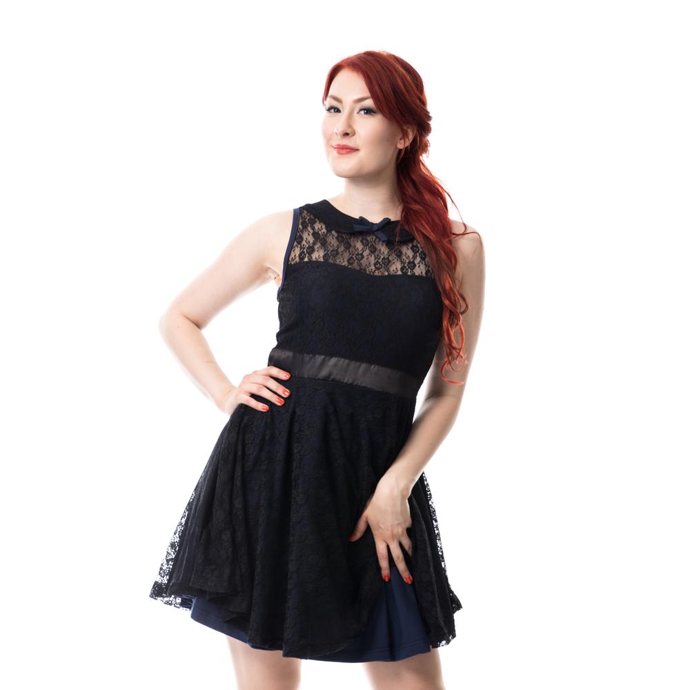 Dark Blue Emo Dresses