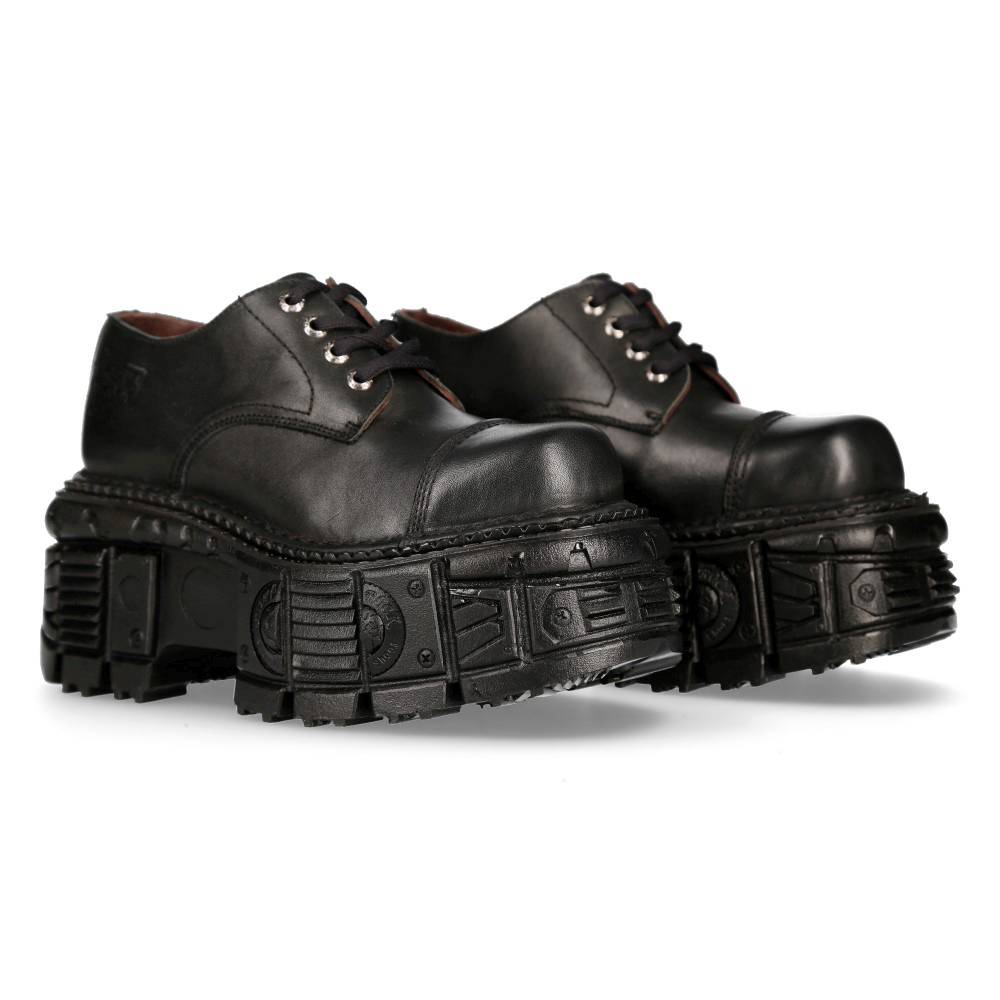 New Rocks Low New Rock New Rock - MTANKMILI003S1 Low shoes - Black | Attitude Europe
