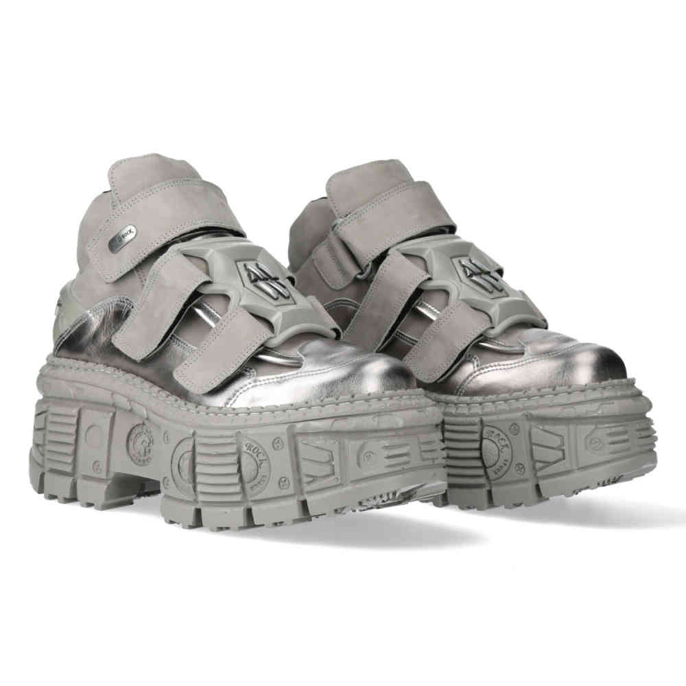 New Rock New Rock - MWALL009S3 Platform Boots - Silver coloured | Attit