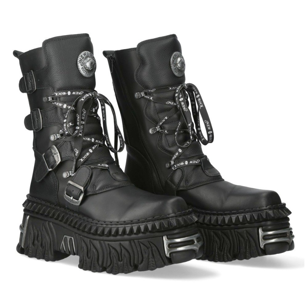 New Rock New Rock - MWALL1473V12 Boots - Black | Attitude Europe