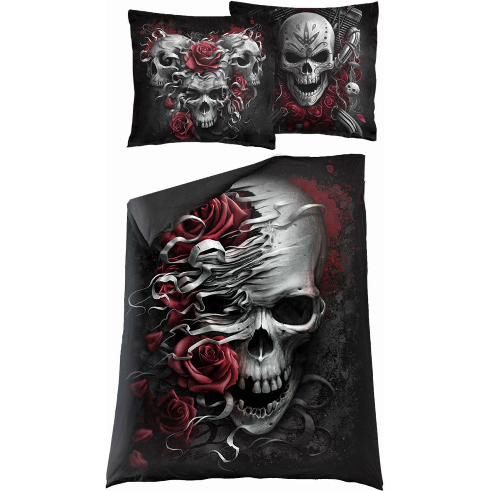 Spiral Direct Spiral Direct Duvet Cover Skulls N Roses Black