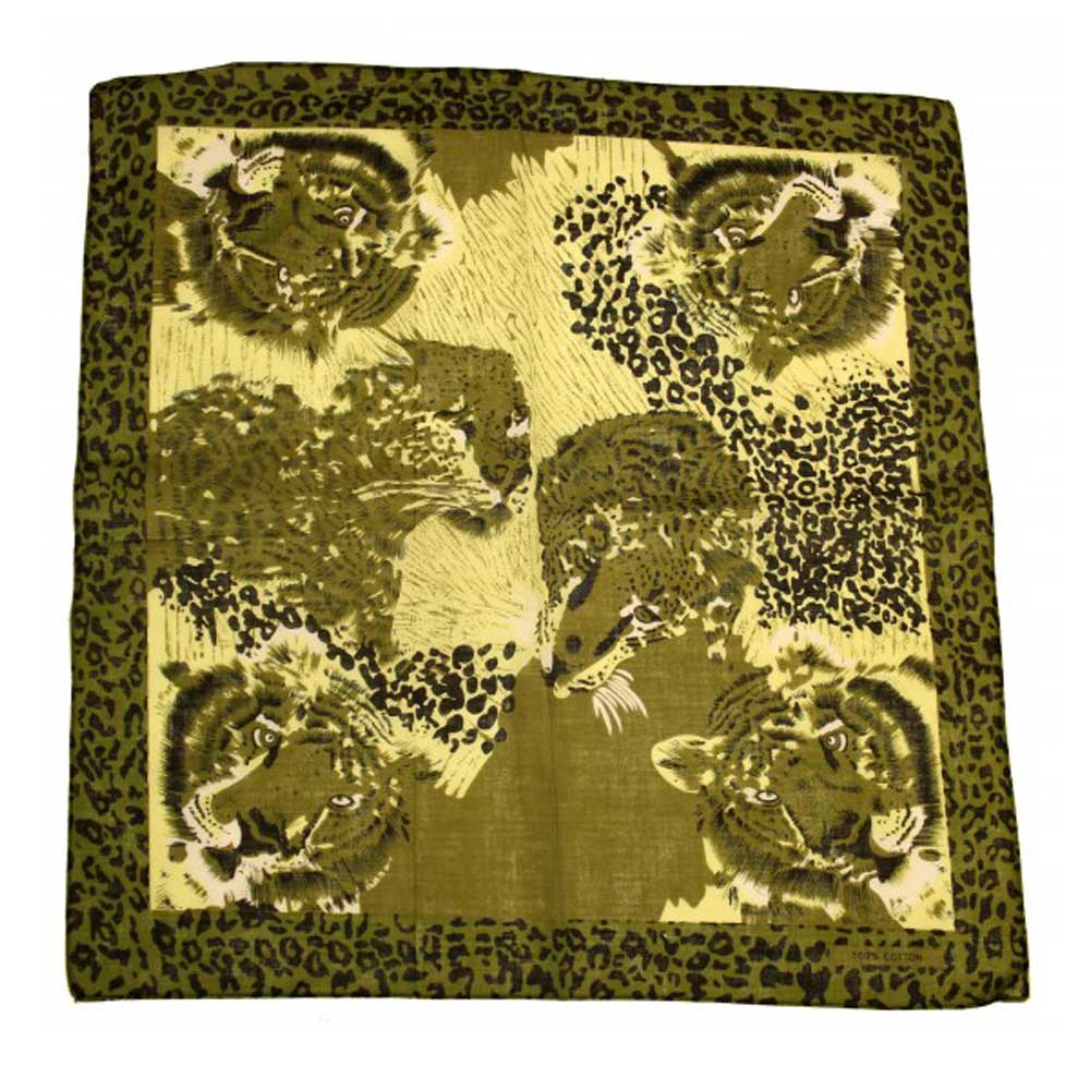 Zacs Alter Ego/® Green Camouflage /& Leopard Cotton Bandana