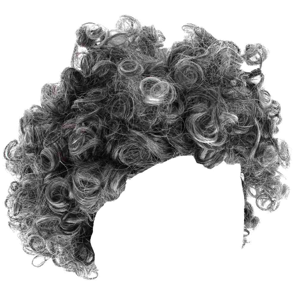 afro granny wig