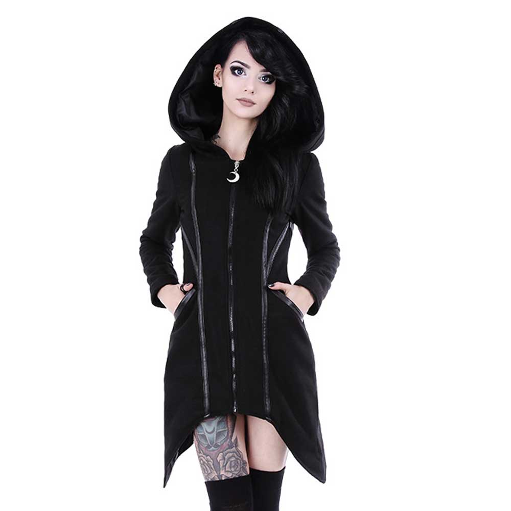 Assassin Winter Coat With Hood Black X Assassin Winter Coat With Hood Black X