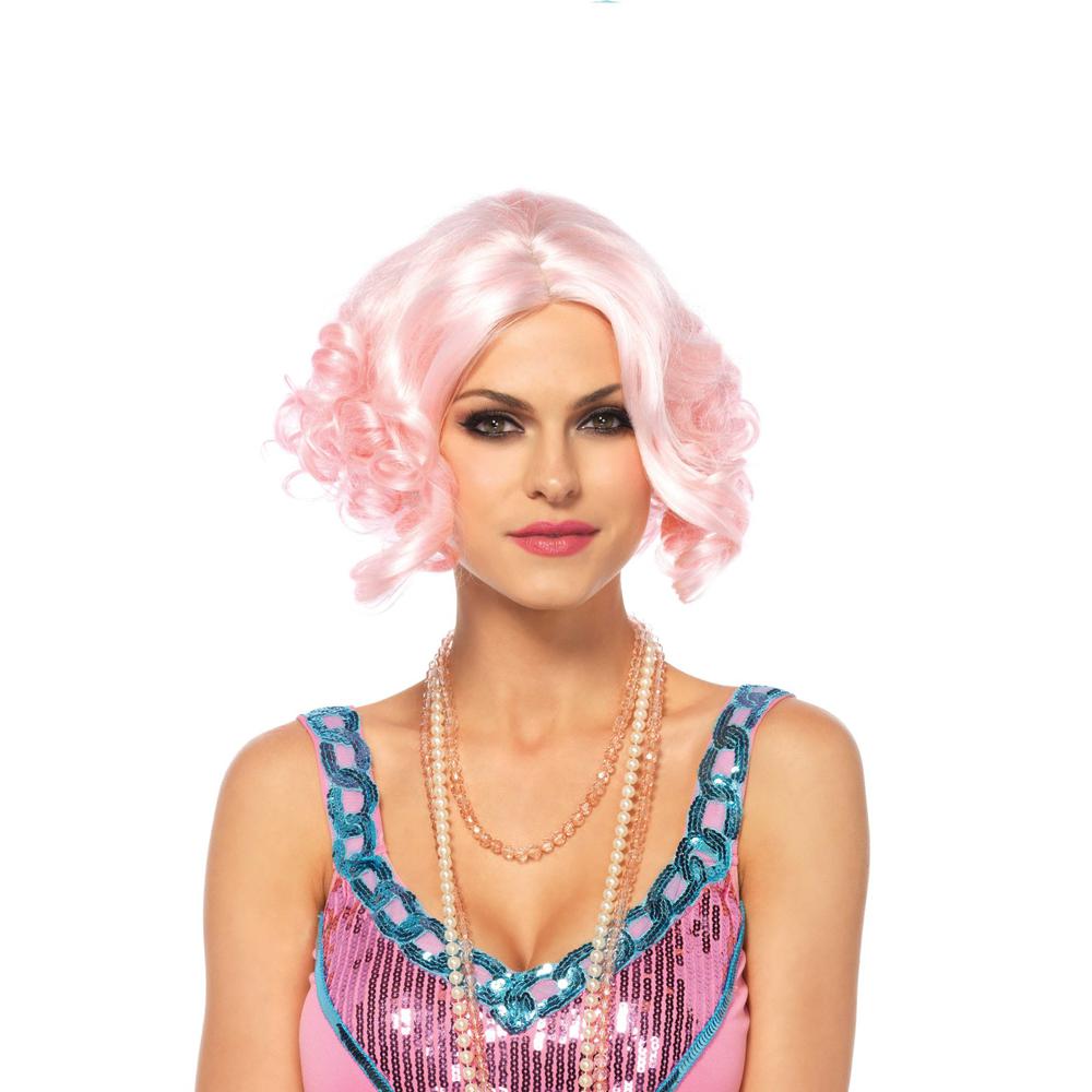 Leg Avenue Curly Bob Wig Light Pink Leg Avenue Attitude Europe
