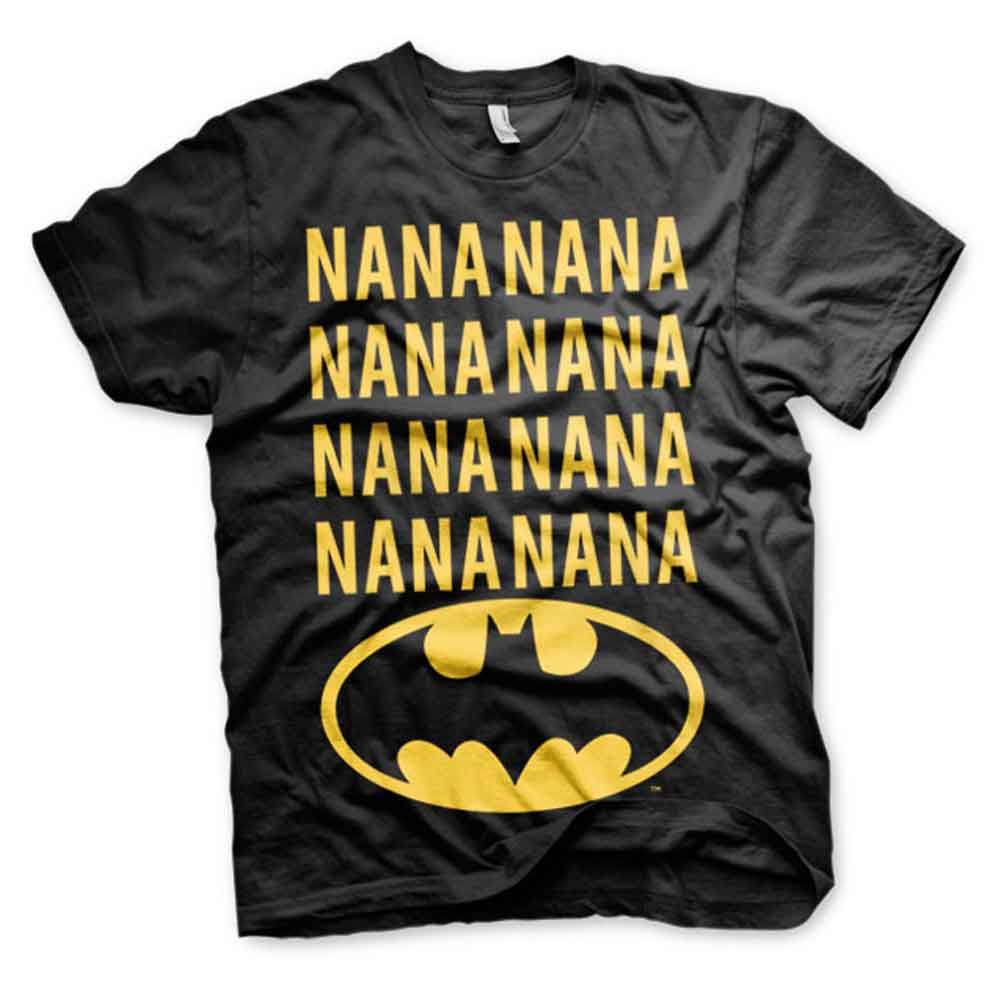 Batman Nana heren unisex T-shirt zwart - Batman Nana heren unisex T-shirt zwart -