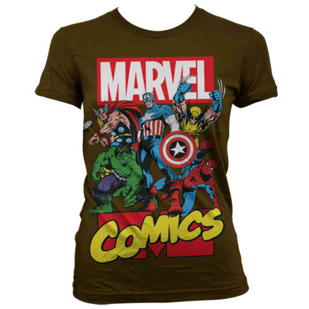 Marvel Marvel Ladies Tshirt Comics 