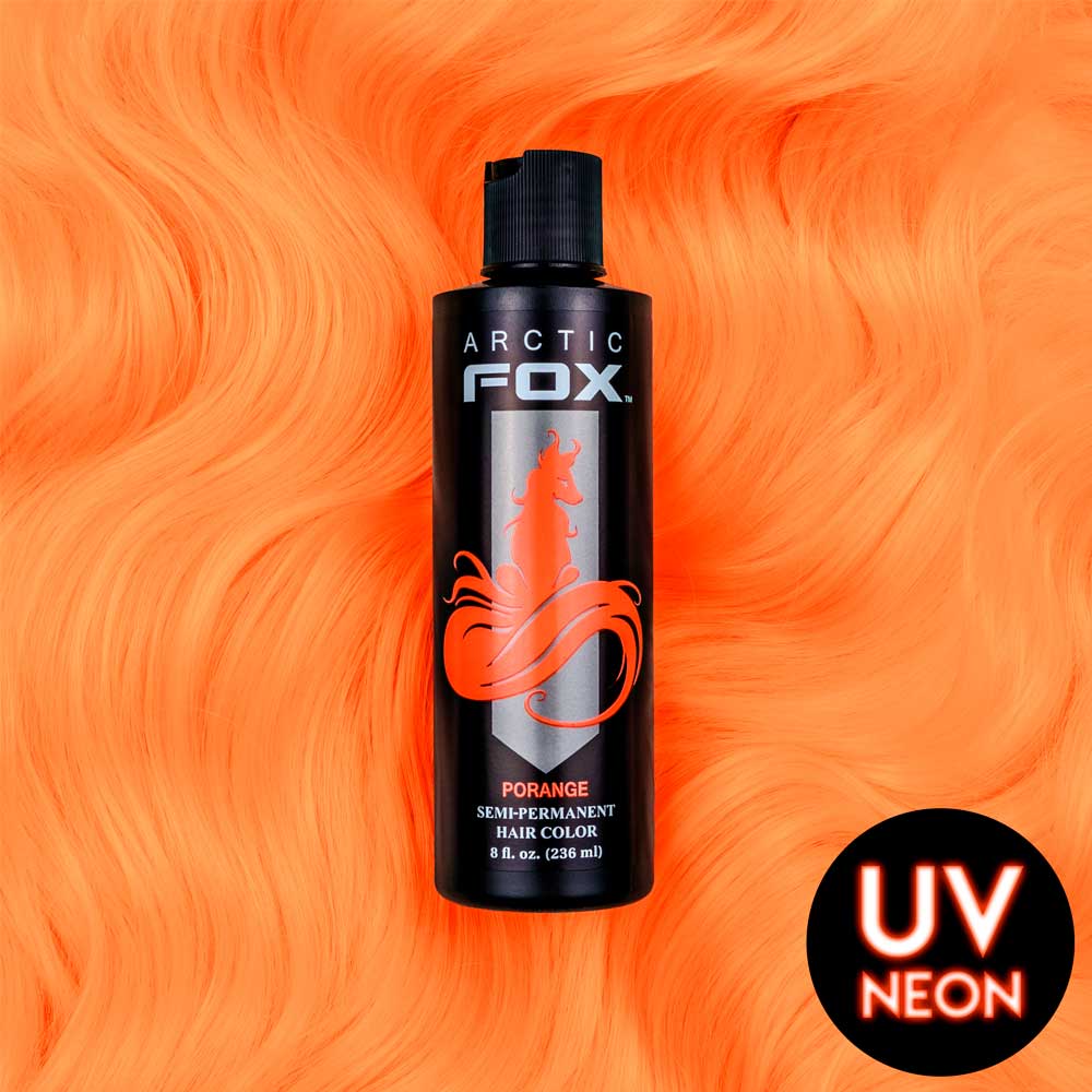 Arctic Fox Porange Semi Permanent Hair Dye Uv Neon Orange