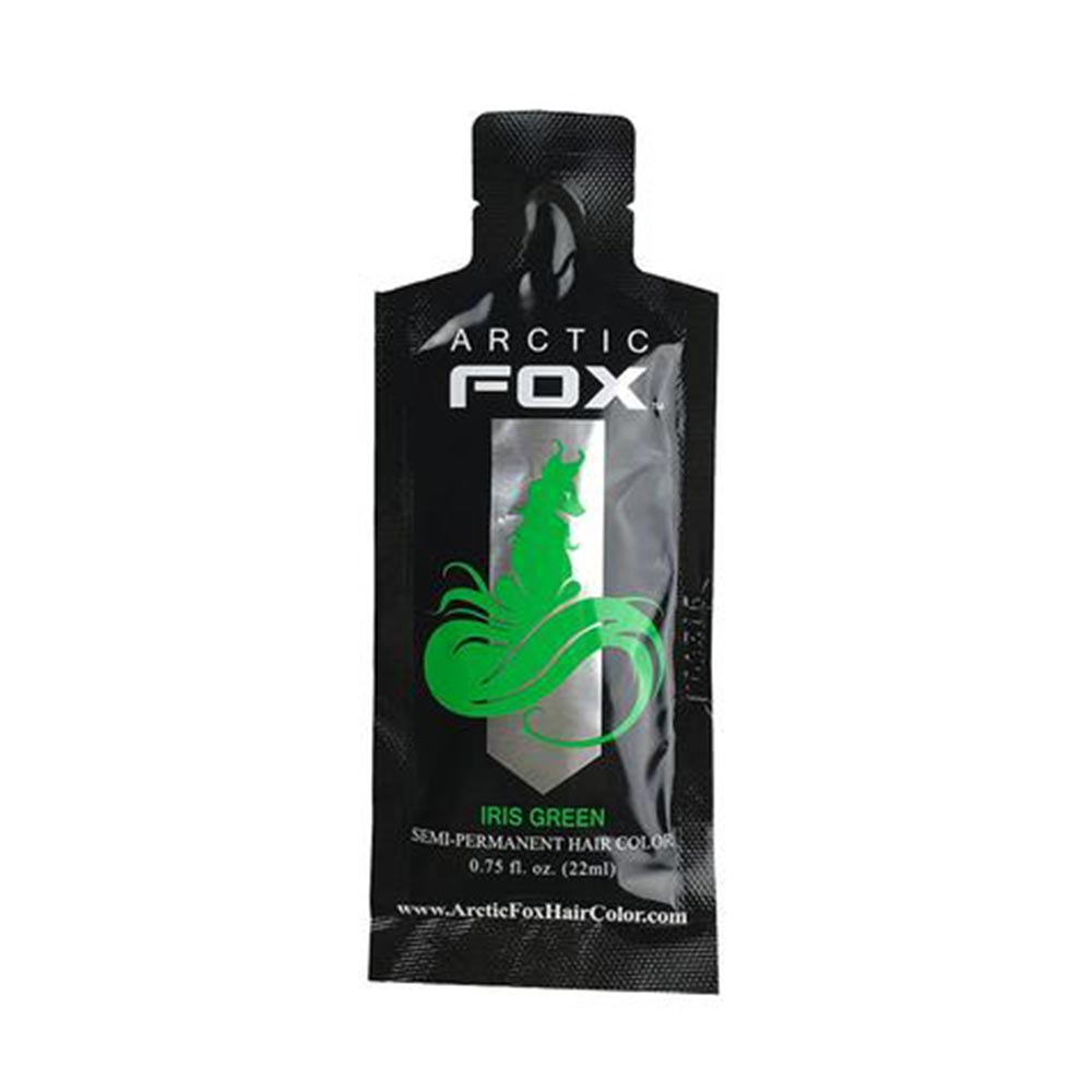 Arctic Fox Iris Green Semi Permanent Hair Dye Sample Groen 22