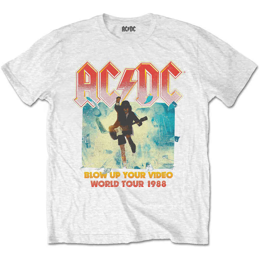 ac dc white t shirt