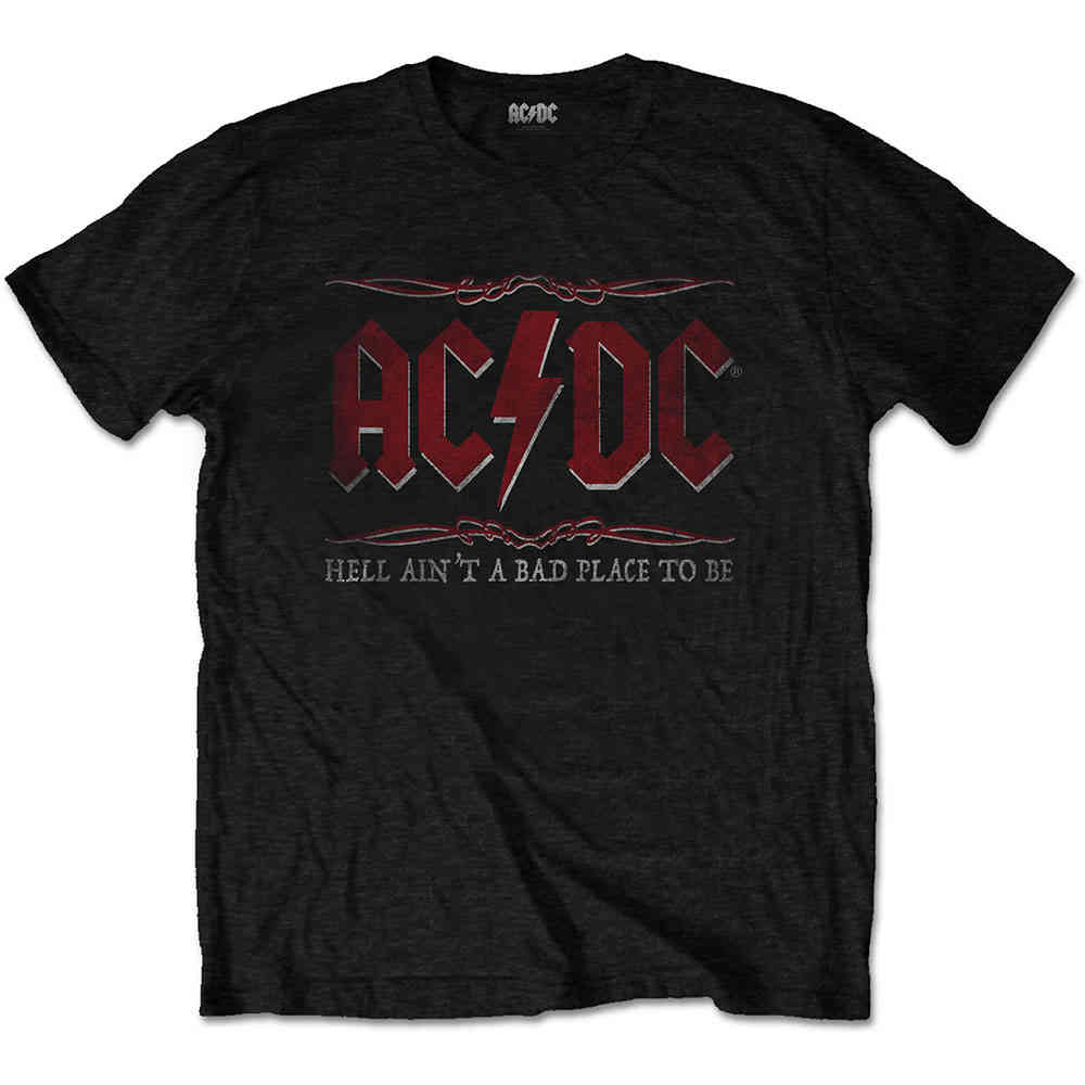AC/DC - Hell Ain't A Bad Place Mens Tshirt - Black | Attitude Europe