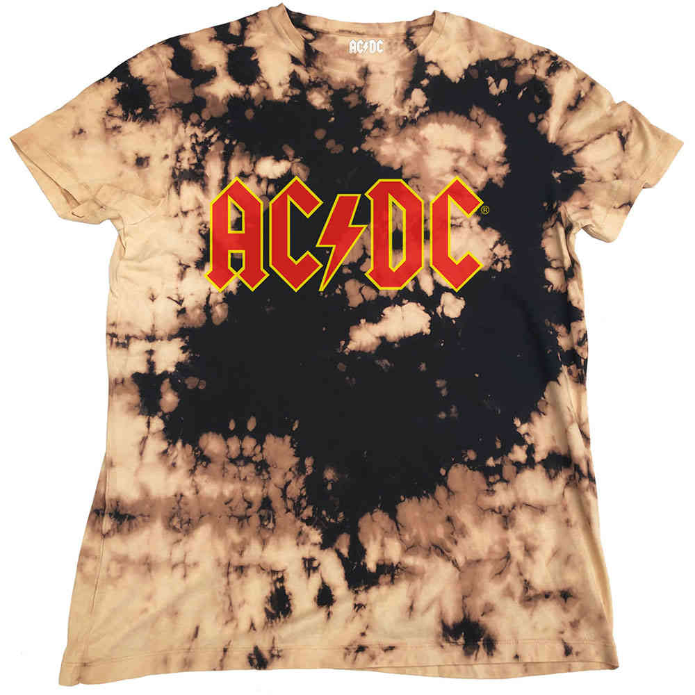 AC/DC Mens Tshirt Logo Brown/Black 
