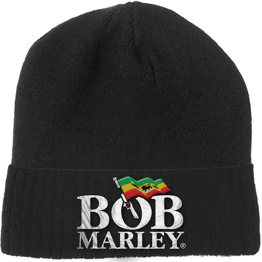 Bob Marley Beanie Logo Black | Attitude 