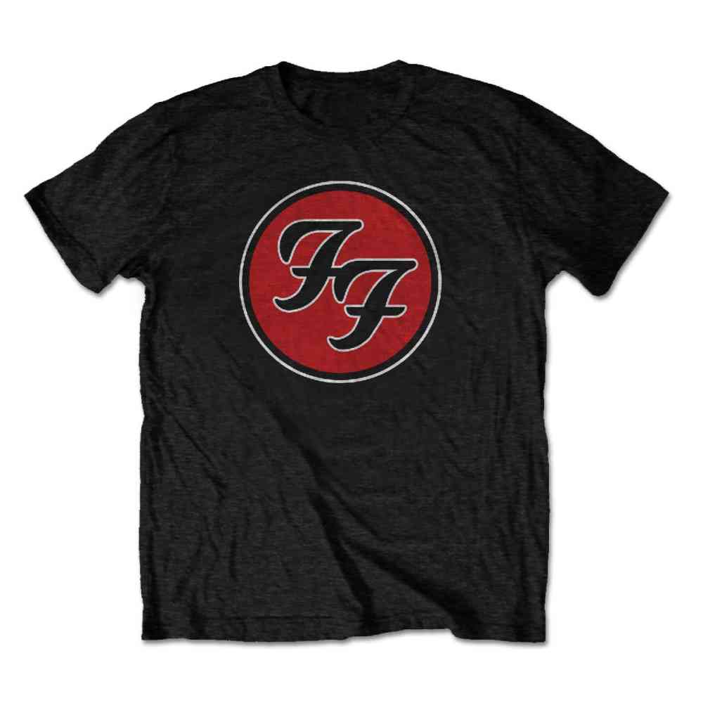 Foo Fighters Mens Tshirt FF Logo Black 