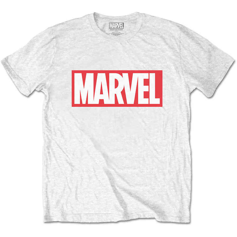 white marvel t shirt