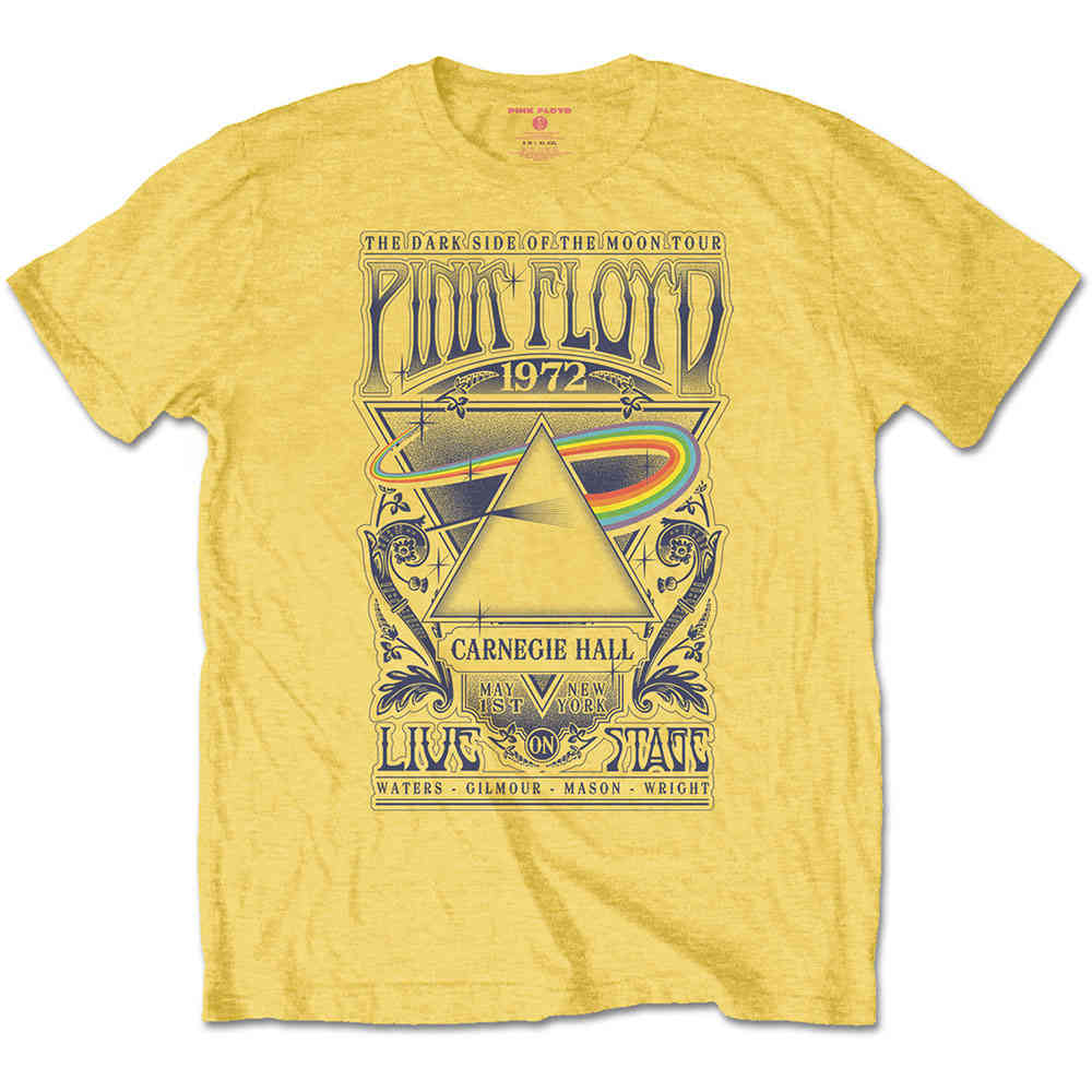 Pink Floyd Mens Tshirt Carnegie Hall 