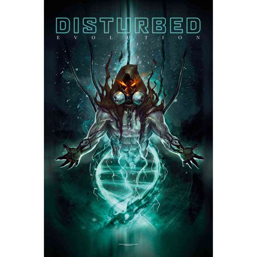 DISTURBED Evolution 2018 Ltd Ed RARE Poster FREE Rock Metal Alternative Poster! 