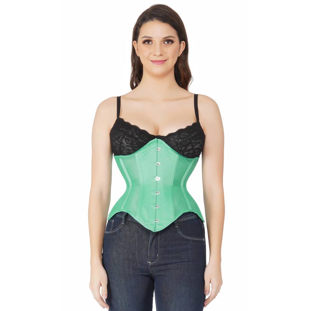 Greenatt Attitude Corsets Attitude Corsets - Swan Underbust corset - Green | Att