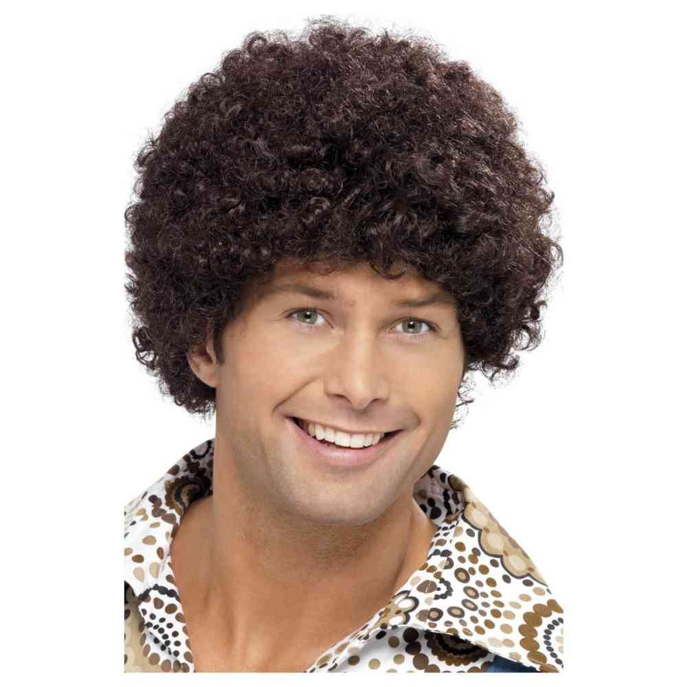 Smiffys Smiffys Wig 70s Disco Dude Brown Attitude Europe