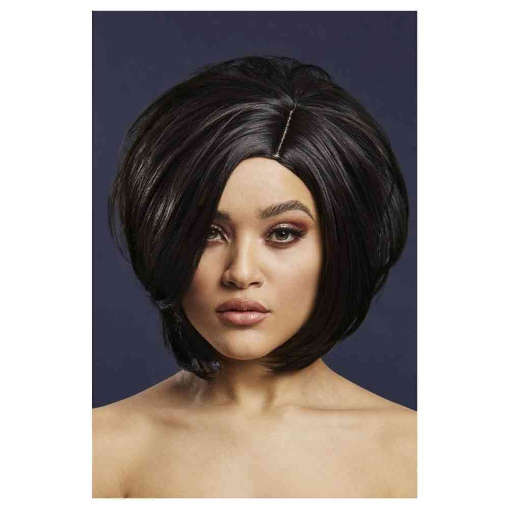 black 30 cm wig